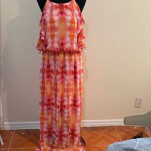 Bisou Bisou Colorful Halter Dress